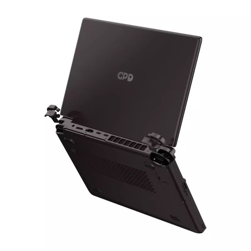 Nešiojamas kompiuteris GPD Win Max 2, Ryzen 7 8840U, 10,1 colio WQXGA (2560x1600) liečiamas ekranas, 32GB RAM, 1TB SSD, AMD Radeon 780M 6GB, Windows 11, grafito spalva