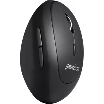 Perixx PERIMICE-819, vertikali pelė, tylūs paspaudimai, Multi-Device, juoda (PERIMICE-819)