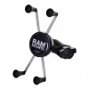 RAM Mounts X-Grip didelis telefono laikiklis su motociklo šakės stovo pagrindu