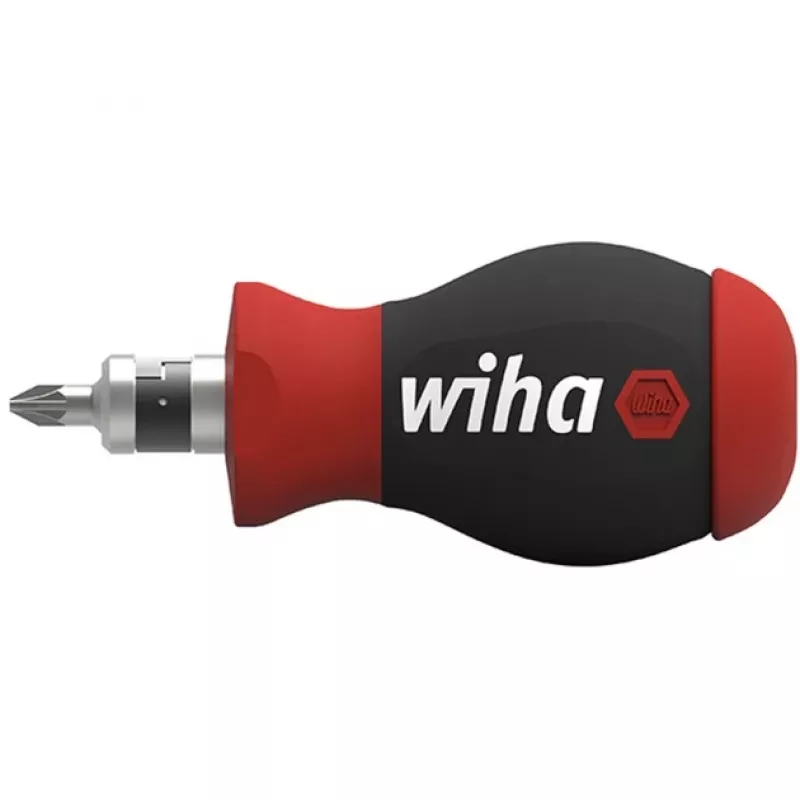 Wiha Stubby Bit-Atsuktuvas 8 dalių vidinis šešiakampis, išorinis šešiakampis, Phillips, Phillips Pozidriv, plyšinis, TORX (43613)