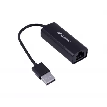 Tinklo plokštė LANBERG NC-0100-01 USB 10 Gbit/s, karštojo keitimo, kabelis 0,15 m, juoda