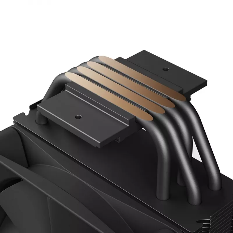 Oro aušintuvas NZXT T120 Procesorius 120 mm Juodas — 4 šilumos vamzdeliai, 120×120×26 mm ventiliatorius, PWM, varinis pagrindas