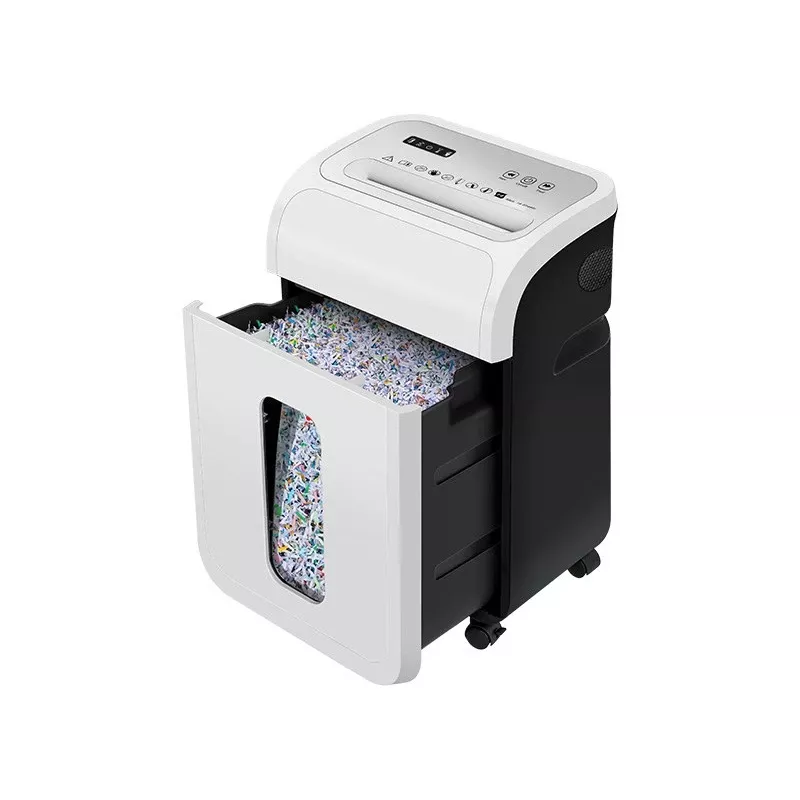 Biuro dokumentų smulkintuvas TRACER TRANIS47633 Baltas — kryžminis pjovimas 4x12 mm, 14 lapų talpa, 20 L krepšelis