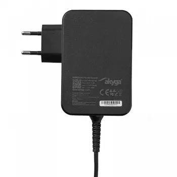 Akyga AK-ND-82 USB-C GaN nešiojamojo kompiuterio maitinimo adapteris 90 W, PD 3.0, 5–20 V, 1,8 m laidas, juodas