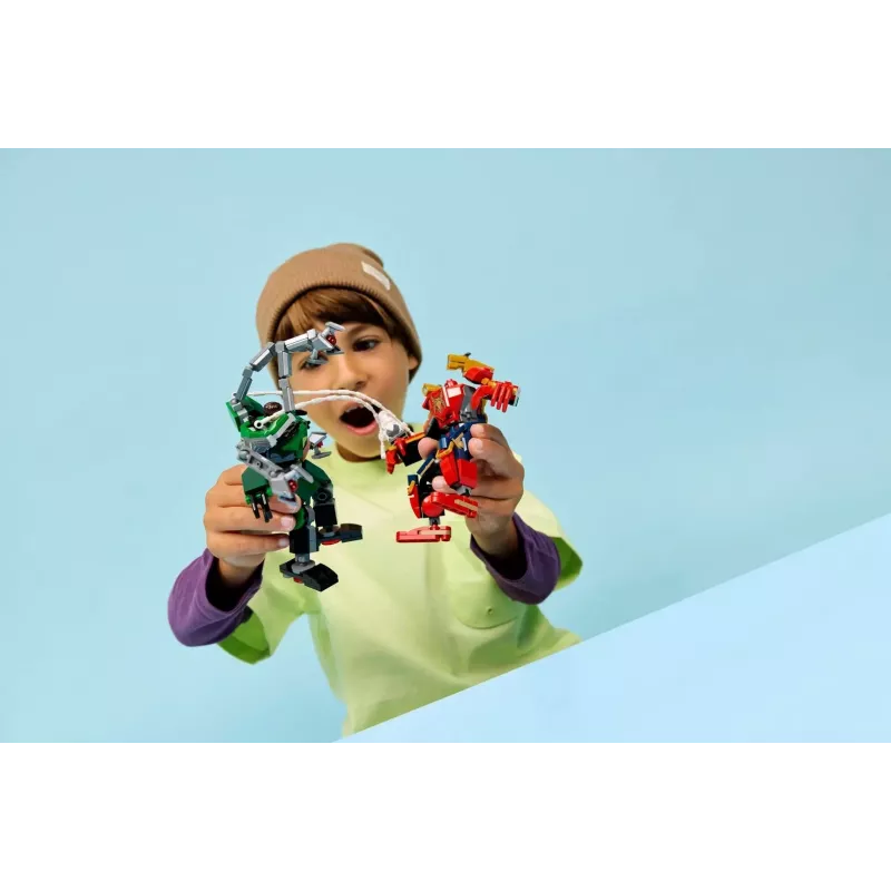 LEGO MARVEL 76338 Mech Kova: Žmogus Voras prieš Daktarą Octopusą