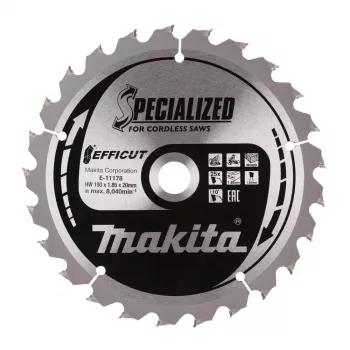 Makita E-11140 diskinis pjūklo diskas 1 vnt.