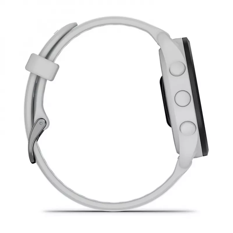 Išmanusis laikrodis GARMIN Forerunner 165 Music — GPS, 1,2 colio AMOLED, 43 mm korpusas, 11 dienų baterija, 5 ATM, 4 GB, Pilka