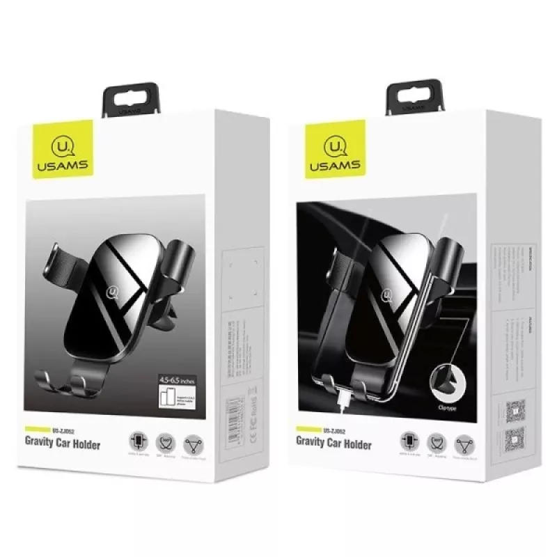 Automobilinis laikiklis USAMS Gravity Air Vent Car Mount juodas US-ZJ052