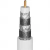 Goobay TV antenos laidas (135 dB tipas), 4 kartus ekranuotas, 2 m, juodas – auksuotas, koaksialinis lizdas > koaksialinis kištukas (70367)