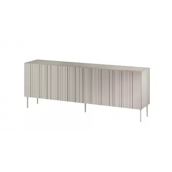Komoda Cama Meble ISLA 2000x400x750 mm, kašmyro matinis, medžio drožlių plokštės rėmas