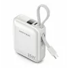 Vention FHEN0 nešiojamas įkroviklis (power bank), 10000 mAh, 35 W, su integruotu USB-C kabeliu, smėlio spalvos