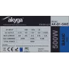 ATX maitinimo blokas Akyga AK-B1-500E 500 W, 120 mm ventiliatorius, 20+4 pin ATX, 3× SATA, pasyvus PFC