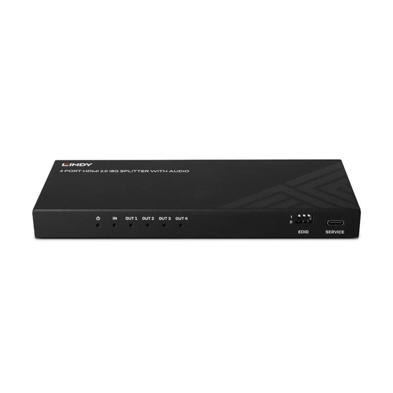 Lindy 38535 HDMI 8K60 šakotuvas su garsu, 4 prievadai