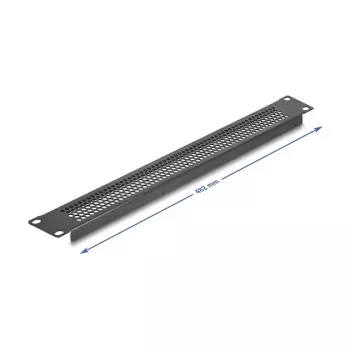 Aklinė plokštė DeLOCK 67035 Juoda Metalinė 44mm x 482mm x 11mm