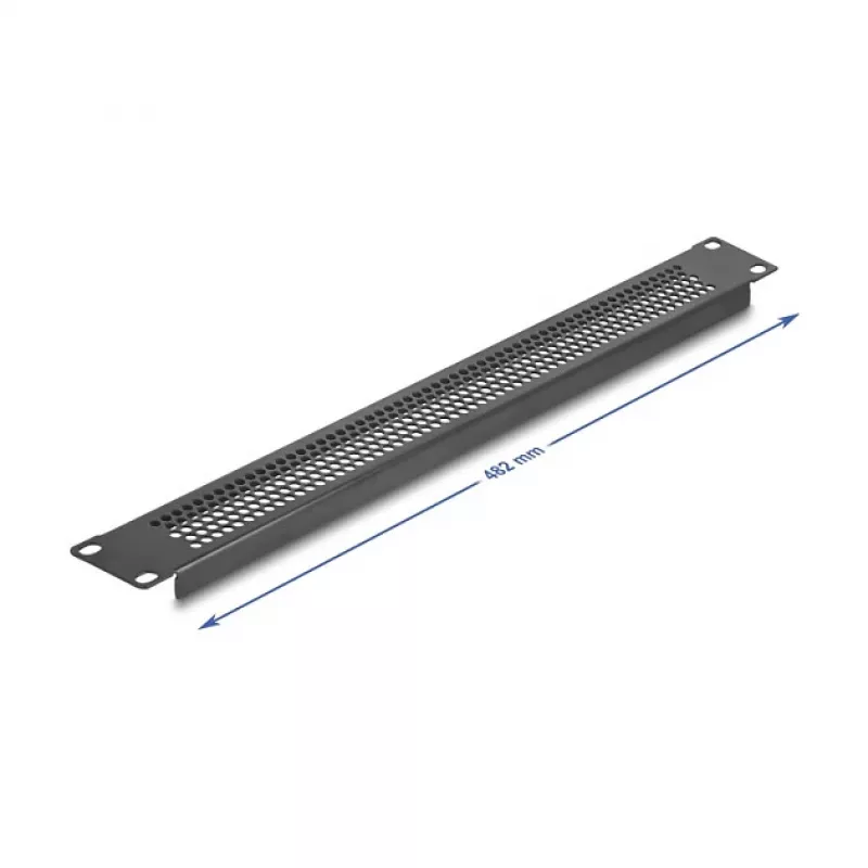 Aklinė plokštė DeLOCK 67035 Juoda Metalinė 44mm x 482mm x 11mm
