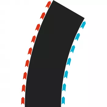Carrera HYBRID Curves Radius 30° du moduliai (50052004)
