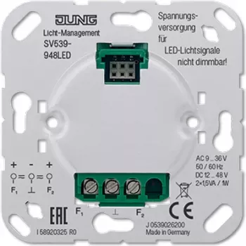 Jung SV539-948LED maitinimo šaltinis AC9-36V DC12-48V