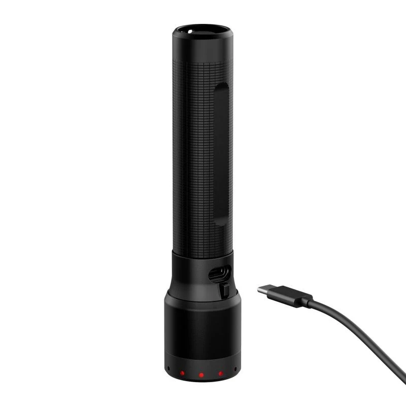 Rankinis žibintuvėlis Ledlenser P7R Juodas įkraunamas LED 1000 liumenų, 3,7 V 21700, IP68, 159 mm, 360 g