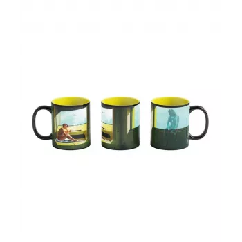 Terminis puodelis Good Loot Cyberpunk 2077 Game Art Chronicles - V & Edward Hopper 450 ml Juodas, Geltonas