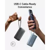 Anker Powerbank 545 NANO 30W 10000mAh su integruotu USB-C laidu, juoda