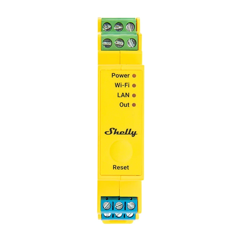 Shelly RGBWW Pro WiFi 5 kanalų LED valdiklis ant DIN bėgelio