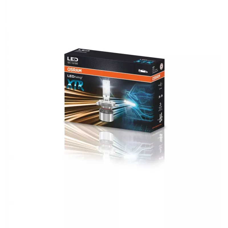 LED automobilio lemputės Ledvance LEDriving XTR H4 64193DWXTR, rinkinys 2 vnt.