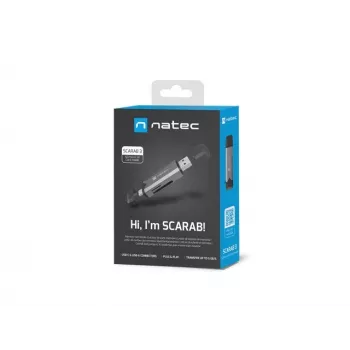 Card reader Natec Scarab 3 USB A/C SD/Micro USB 3.2 Gen 1