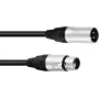 PSSO XLR kabelis 3 kontaktų, 1 m, Neutrik jungtimis