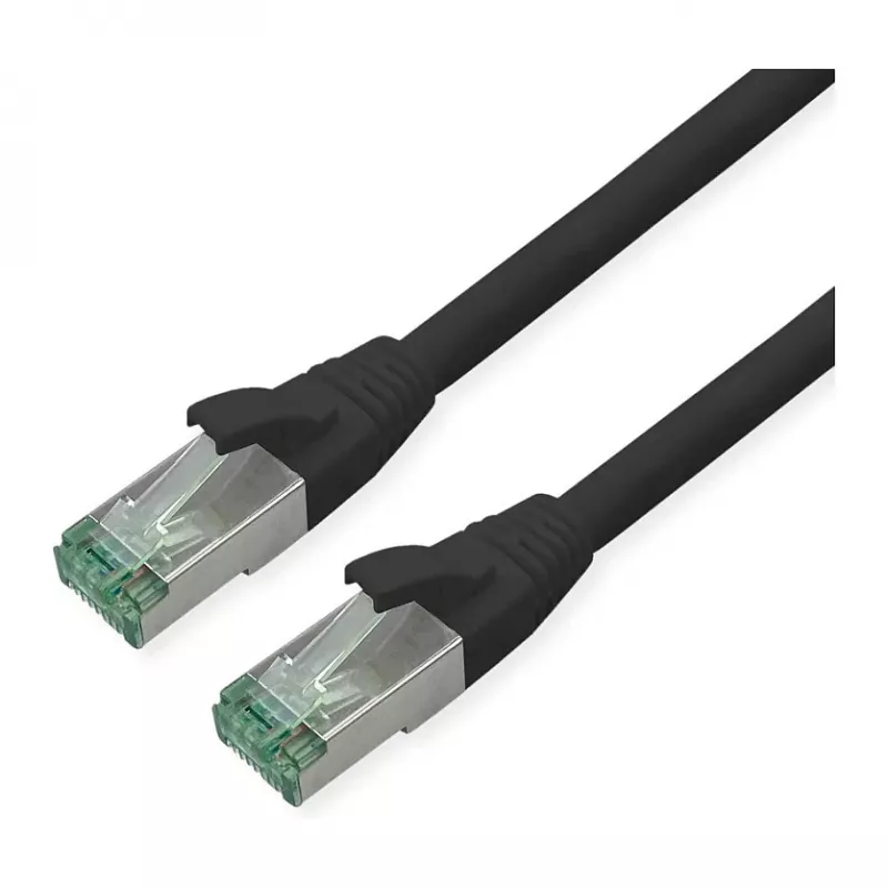 Tinklo kabelis ROLINE Recycled Material 21.45.3256 RJ-45 Cat6a 7 m Juodas