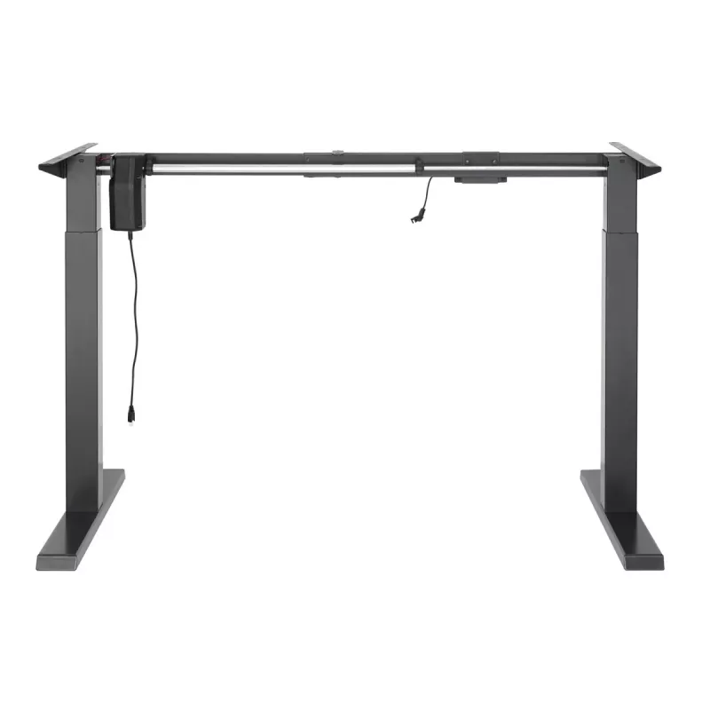 Ergo Office ER-433 reguliuojamo aukščio elektrinis stalas, pilkas, maks. aukštis 123 cm, 80 kg - be stalviršio, skirtas darbui stovint ir sėdint