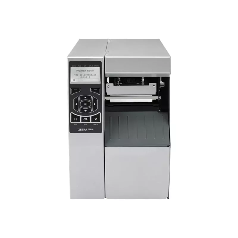 Etikečių spausdintuvas Zebra ZT510, terminis perdavimas, 203x203 DPI, 104 mm plotis, 305 mm/s, Ethernet, Bluetooth, LCD, pilkas