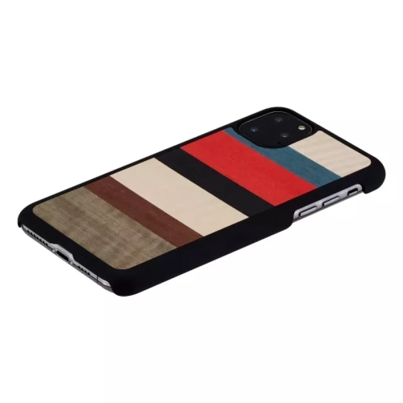 Apsauginis dėklas iš medžio ir polikarbonato iPhone 11 Pro Max – Corallina Black