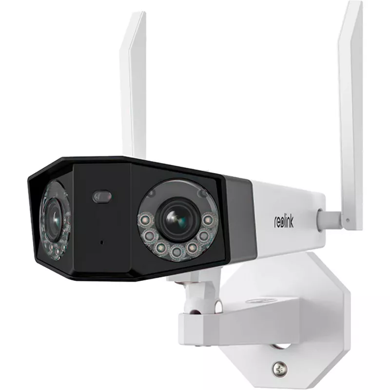 Reolink Duo Series W730 – 4K lauko Wi-Fi kamera, dvigubas objektyvas, 180° panoraminis vaizdas, asmens/transporto priemonės/gyvūno aptikimas