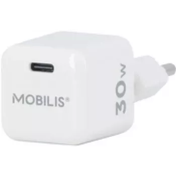 Mobilis Nano sieninis įkroviklis – 30W – USB C – GaN – Pagaminta Prancūzijoje (001383)