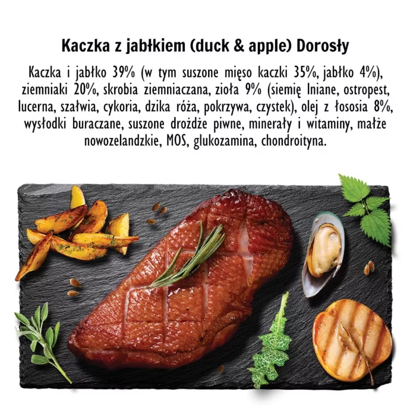 PAKA ZWIERZAKA Antis su obuoliu M – sausas šunų ėdalas – 9 kg