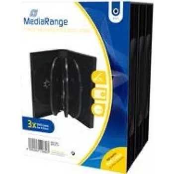 MEDIARANGE BOX35-8 - jewel dėklas - 8 diskų - Juoda - Plastikas - 120 mm - atsparus dulkėms - atsparus įbrėžimams