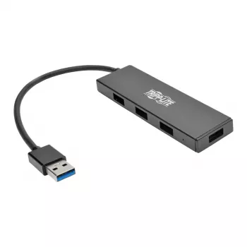 4 prievadų itin plonas nešiojamas USB 3.0 SuperSpeed šakotuvas U360-004-SLIM