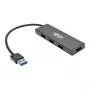 4 prievadų itin plonas nešiojamas USB 3.0 SuperSpeed šakotuvas U360-004-SLIM