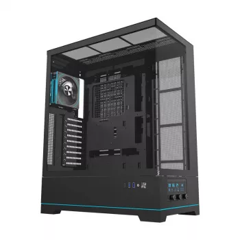 Kompiuterio korpusas darkFlash DY451L PRO BLACK ATX Juodas
