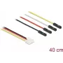 DeLOCK Conversion IOT Grove laidas 4 x kištukinis vyriškas prie 4 x šuoliukų moteriškų 40 cm