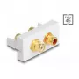 DeLOCK Easy 45 lizdas 2 x RCA baltas ABS