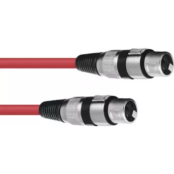 Audio kabelis Omnitronic 30220900 1,5 m XLR 3 kontaktų raudonas