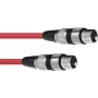Audio kabelis Omnitronic 30220900 1,5 m XLR 3 kontaktų raudonas