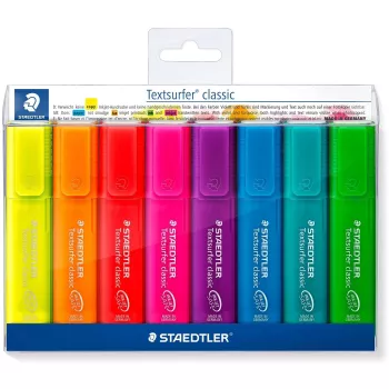 Markeriai Staedtler 364 P WP8 Textsurfer Classic, 8 spalvų, plonas antgalis