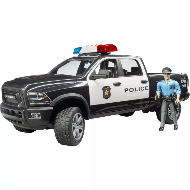 BRUDER RAM 2500 Policija 02505 – žaislinis policijos pikapas, mastelio modelis