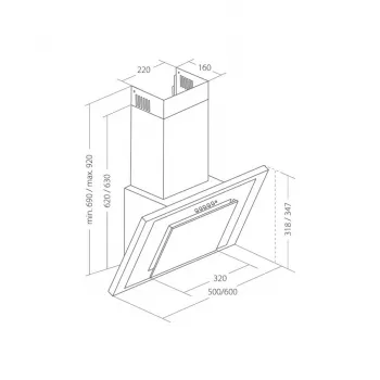Akpo WK-4 Black Eco 50 Sieninis baltas