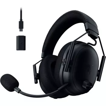 Razer BlackShark V3 Pro belaidės ausinės žaidimams, juodos, ANC, 2,4 GHz dongle, Bluetooth, USB, 3,5 mm lizdas