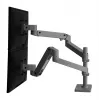 Ergotron LX Pro – TVirtinimo rinkinys (dviguba ranka) – 2 LCD ekranams – tvirtinimui prie perforuotos plokštės – aliuminis – tamsiai pilka – ekrano dydis: iki 61 cm (iki 24 colių)