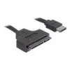 SATA kabelis DeLOCK ESATAP-100 0,5 m juodas