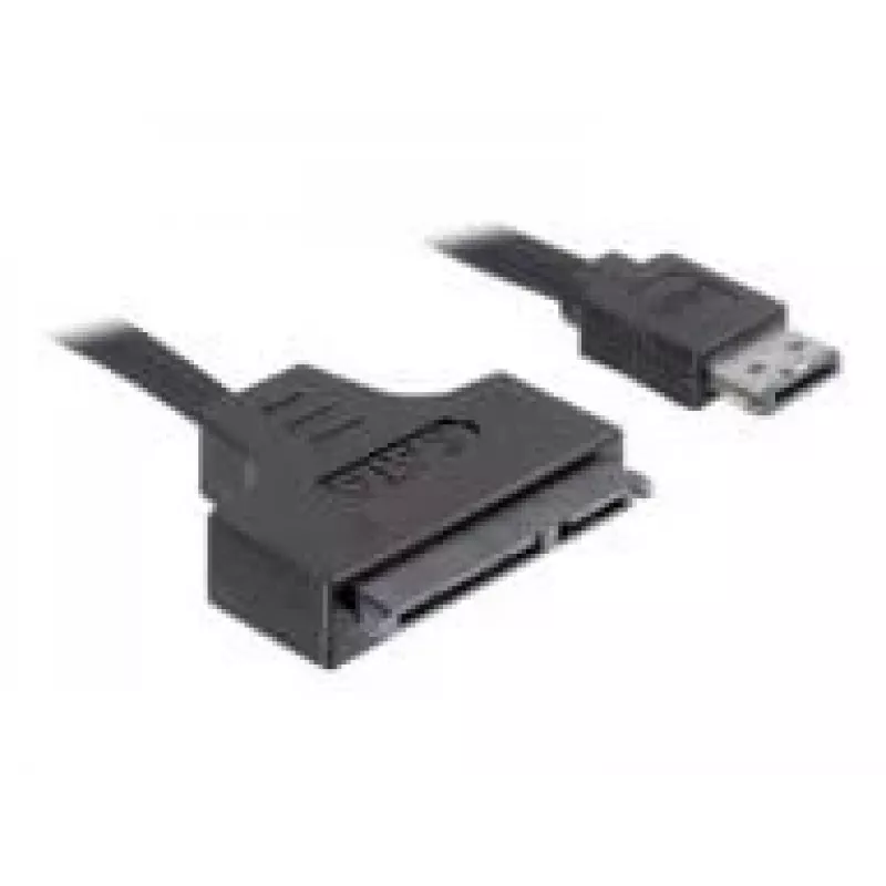 SATA kabelis DeLOCK ESATAP-100 0,5 m juodas